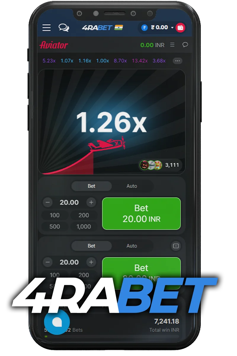 Aviator at 4rabet Online Casino